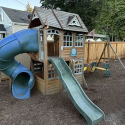 Kids Playground Swing And Slide