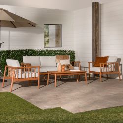 Walker Edison 4-piece Patio Set 