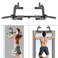 Doorways Pull up Bar with Push Up Stands Handles Wall mount in-home gym