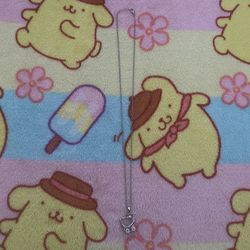 Silver Hello Kitty Pendant Necklace 