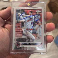 Shohei Ohtani Autographed Baseball Card