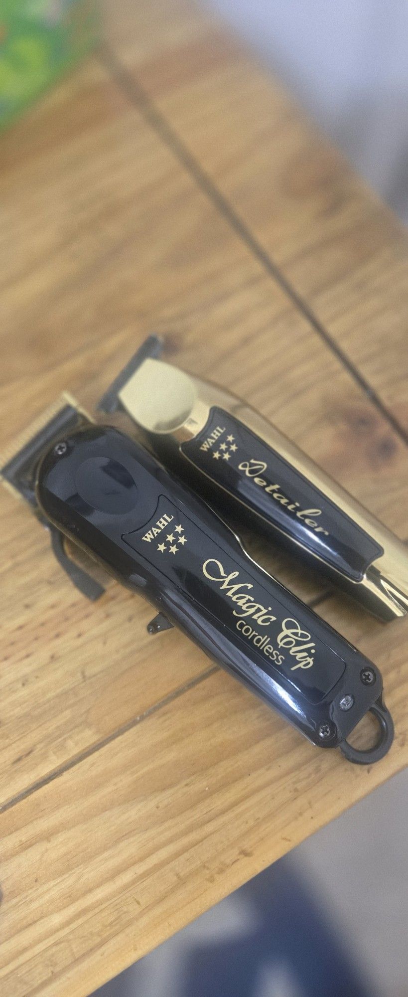 Wahl Magic Clip Clipper and Wahl Detailer Trimmer Bundle Set Black