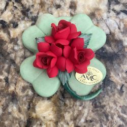Italian porcelain four leaf clover