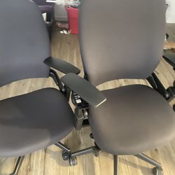 2 Steelcase Leap V2 Ergonomic Office Chairs – $600 for Both