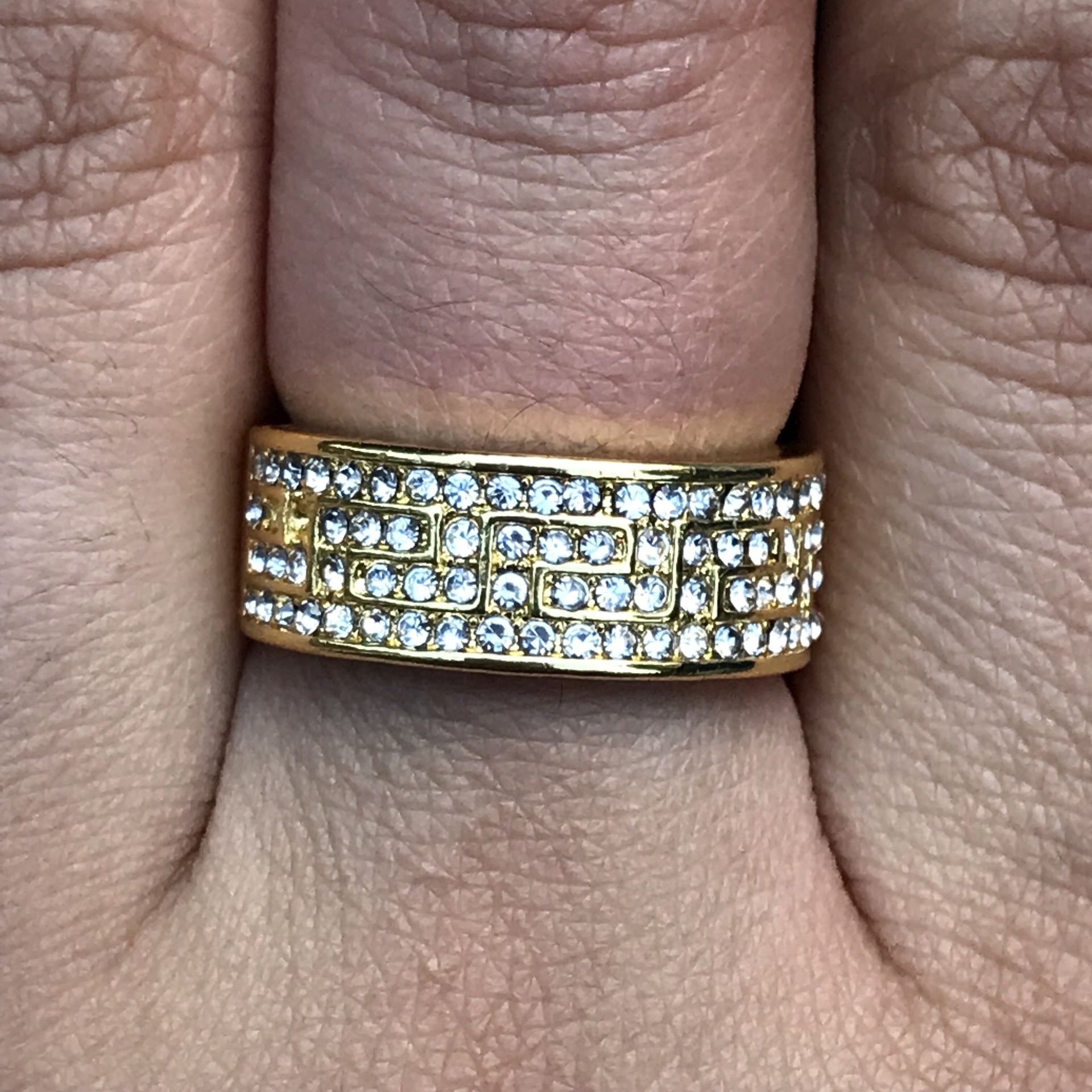 18k gold filled sapphire band