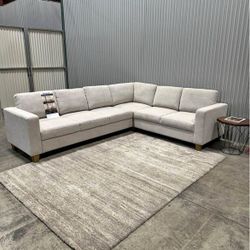 Thomasville Dillard Convertible Sleeper Sectional (Gray) *FREE DELIVERY 🚚* 