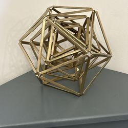Brass Geometric Sculpture 