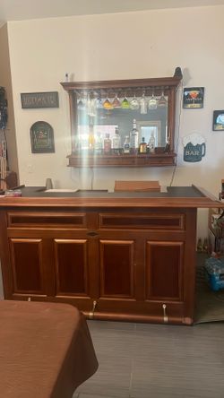 Pool table and bar