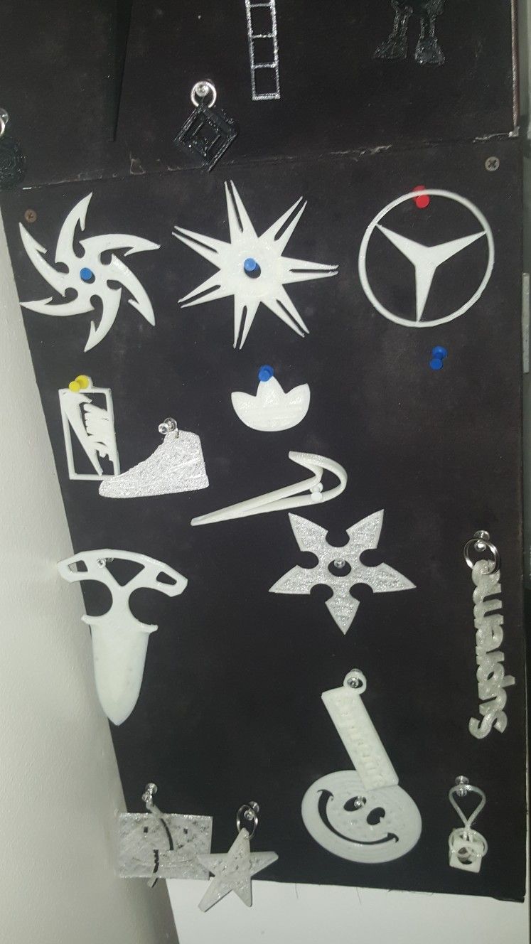 Glow In Dark 3D Printed Key Chains