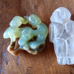 
CARVED JADE RISQUE STATUE VINTAGE ANTIQUE

LOT 500633