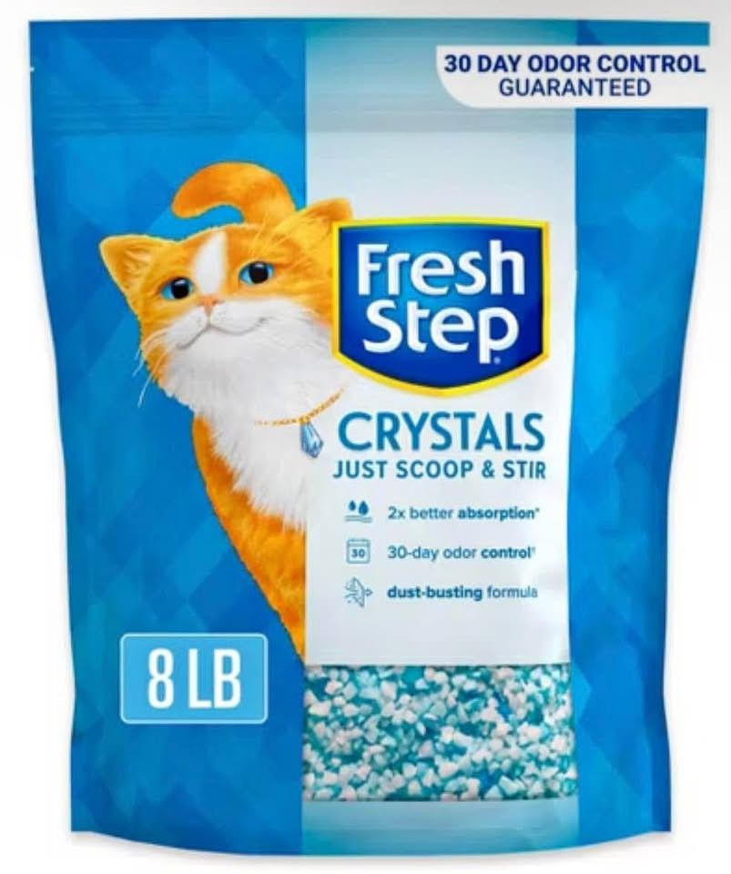 Fresh Step Crystals Premium Scented Cat Litter - 8lb