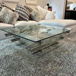 Gorgeous Thick Tempered Glass Coffee Table