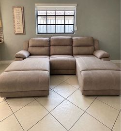 Sectional Sofa with Double Chaise Lounge