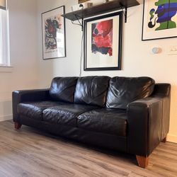 Black Leather Couch