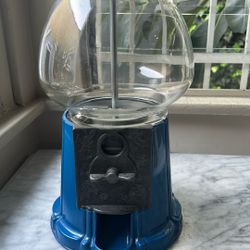 Carousel 1980s Blue Gumball machine