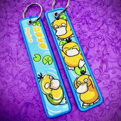 1 Piece Double Sided 5 Inch Psyduck Keychain