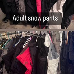 ADULTS SNOW PANTS ANS SNOW SUITS IN BEAUTIFUL CONDITION DIFFERENT SIZES