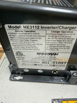 Magnum ME3112 3100W, 12V Inverter/Charger