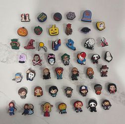 46-Piece Horror Movie Shoe Charms for Crocs