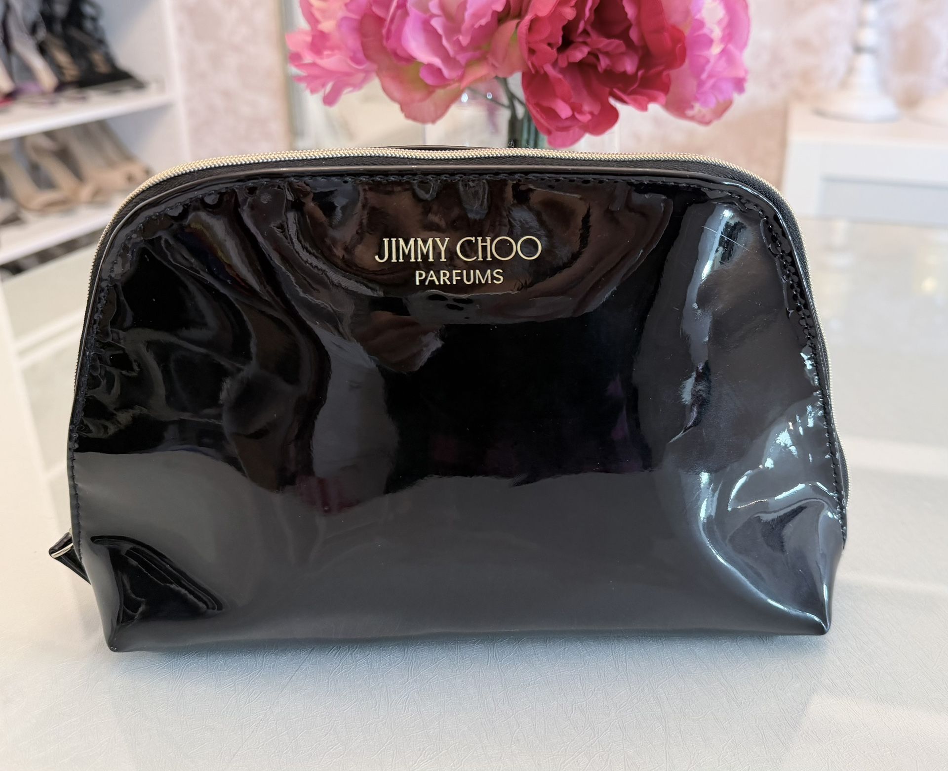 Jimmy Choo Black Cosmetic Bag