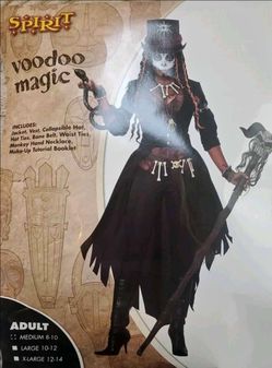 Adult Halloween Voodo Costume women's size Medium