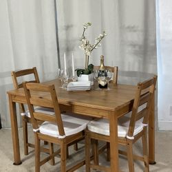 Compact Kitchen Dining Table & 4 Chairs PERFECT FOR APARTMENT  * IKEA JOKKMOKK 