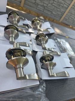 Passage Naples Lever 6 -pack satin nickel shape wave
HANDLE SAHPE WAVE
BACKSET ADJUSTABLE 2-3/8 OR 2 3/4
LATCH TIPE STANDARD