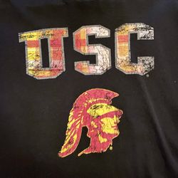 Black USC Trojans Shirt Tshirt Mens Medium M