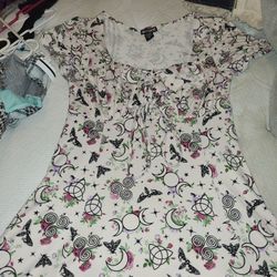 Pink Moon And Month Dress W/  Corset string