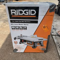 Rigid 7 Inch Tabletop, Wet Tile Saw