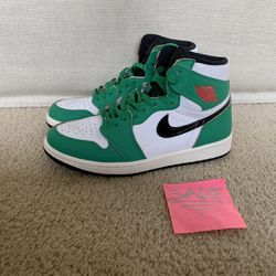Jordan 1 lucky green size 9 womens