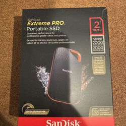 SanDisk 2TB Extreme PRO Portable SSD - Up to 2000MB/s. Shoot Me Offer!