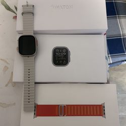 Ultra 2 Appel Watch & Grey Ocean Band