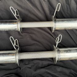 Dumbell Handles With Clips 