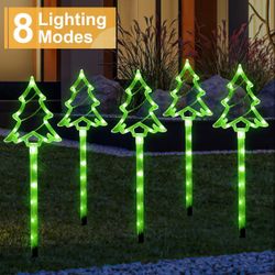 Solar Tree Candy Lights - Outdoor Garden Stake Lights for Walkway Yard Lawn Porch