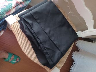 Decorator liquidating wedding table coverings. Black 7 ft. Wide X 9 f t Long. Used for one wedding reception. Like new $10...