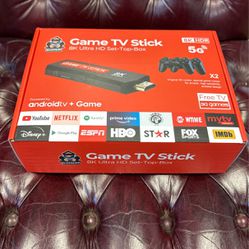 8K Ultra HD Set-Top-Box : Game + AndroidTV Stick 