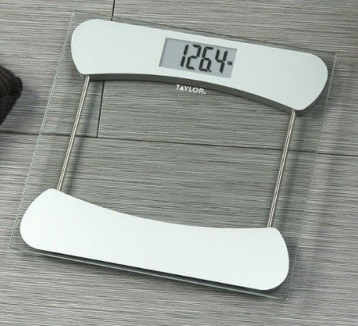 Digital Glass Scale by Taylor. 400lb Capacity Large LCD Display