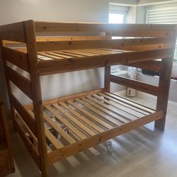 Wooden bunk bed 