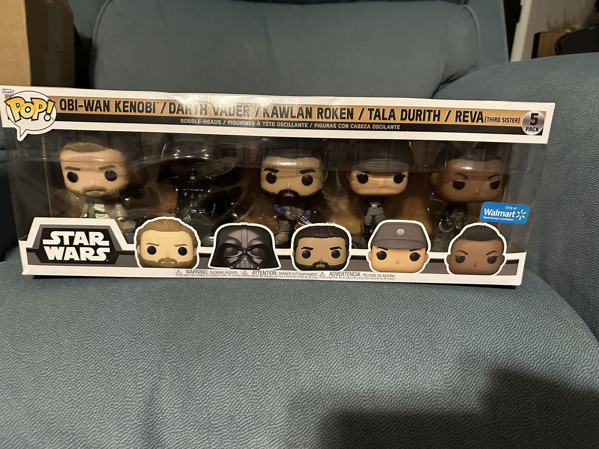 Funko Pop! Disney Star Wars Obi-Wan Kenobi 5 Pack Walmart Exclusive Bobble-heads