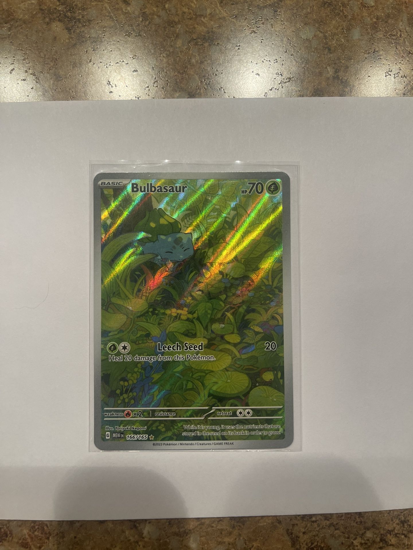 Pokemon Card Bulbasaur 166/165