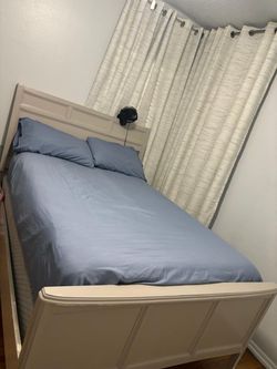 queen mattress & bed frame