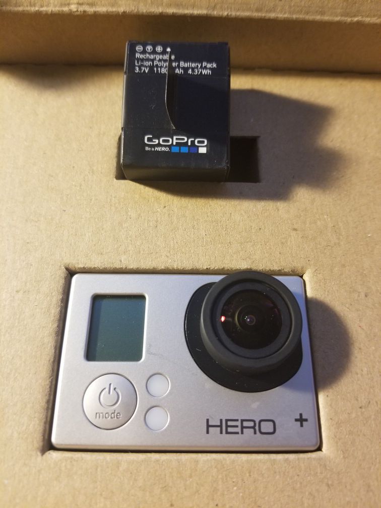 GoPro HD Hero 3+ Camera and battery