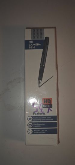 D7‑W HD 1080p Camera Pen – New In Box – Hidden Spy Cam Recorder