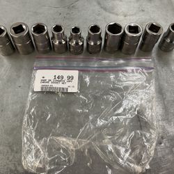 Snap on 310swmya 10pc chrome socket set