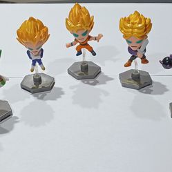 Set Of 5 DBZ 3 Inch Figurines
