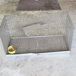 Animal Cage With Slide Out Bottom