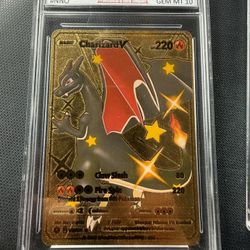 Charizard V  PGC Gem Mint 10 Gold Foil