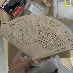 wooden hand fan 
