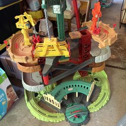 Thomas the Tank Engine Cranky and TONS of  Track